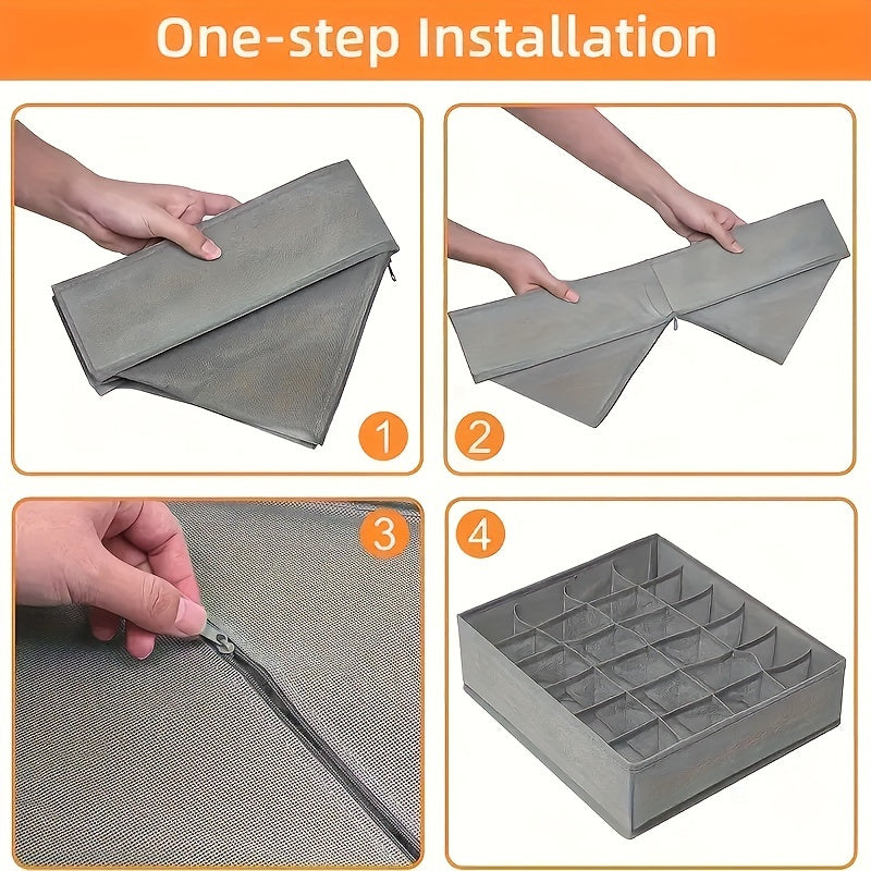 4pcs Underwear & Bras Organizer Storage Boxes