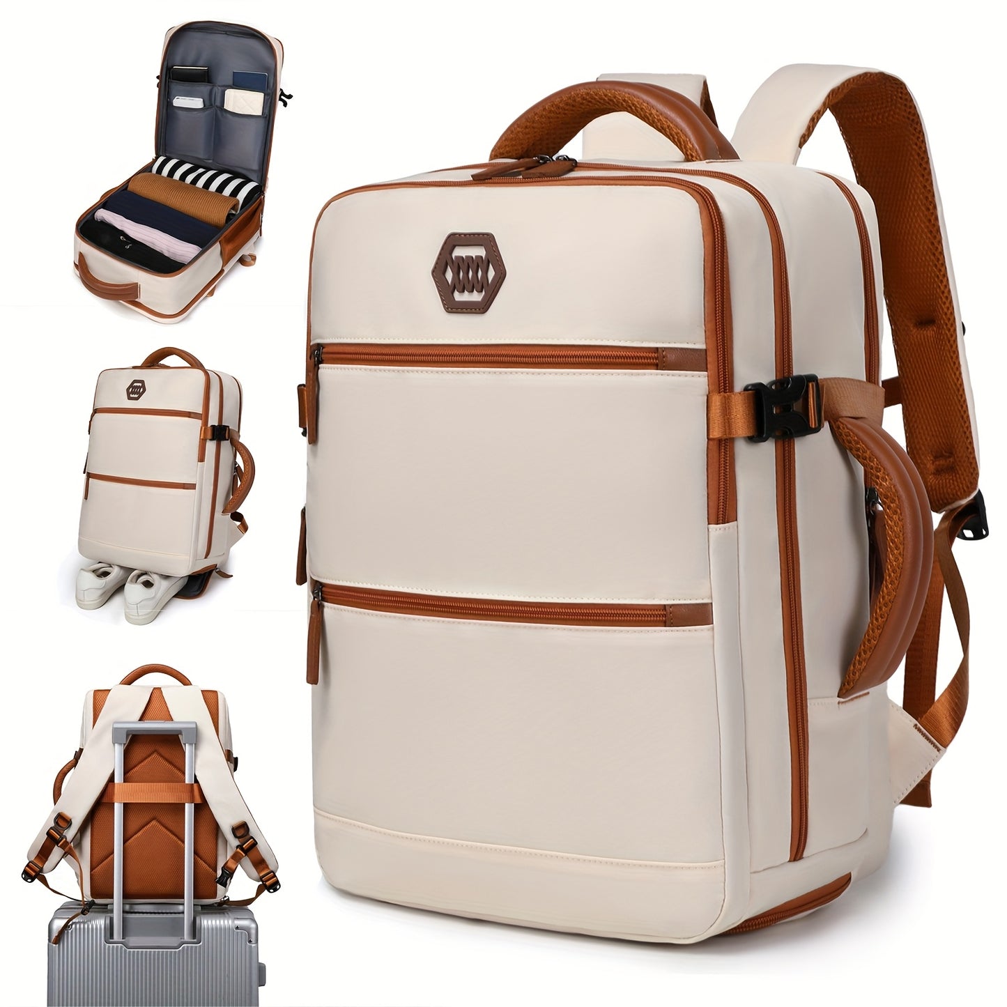 Airline-Approved 15.6-Inch Laptop Backpack, Travel Backpack