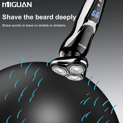 Multi-Function 3-in-1 Electric Grooming Kit-Shaver, Nose Trimmer & Sideburn Razor