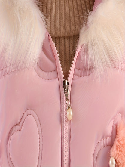 New Girls' Hooded Winter Coat