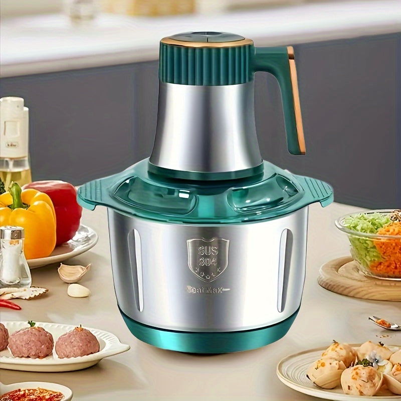 5L Multifunctional Electric Chopper Food Processor Stainless Steel Five-Speed