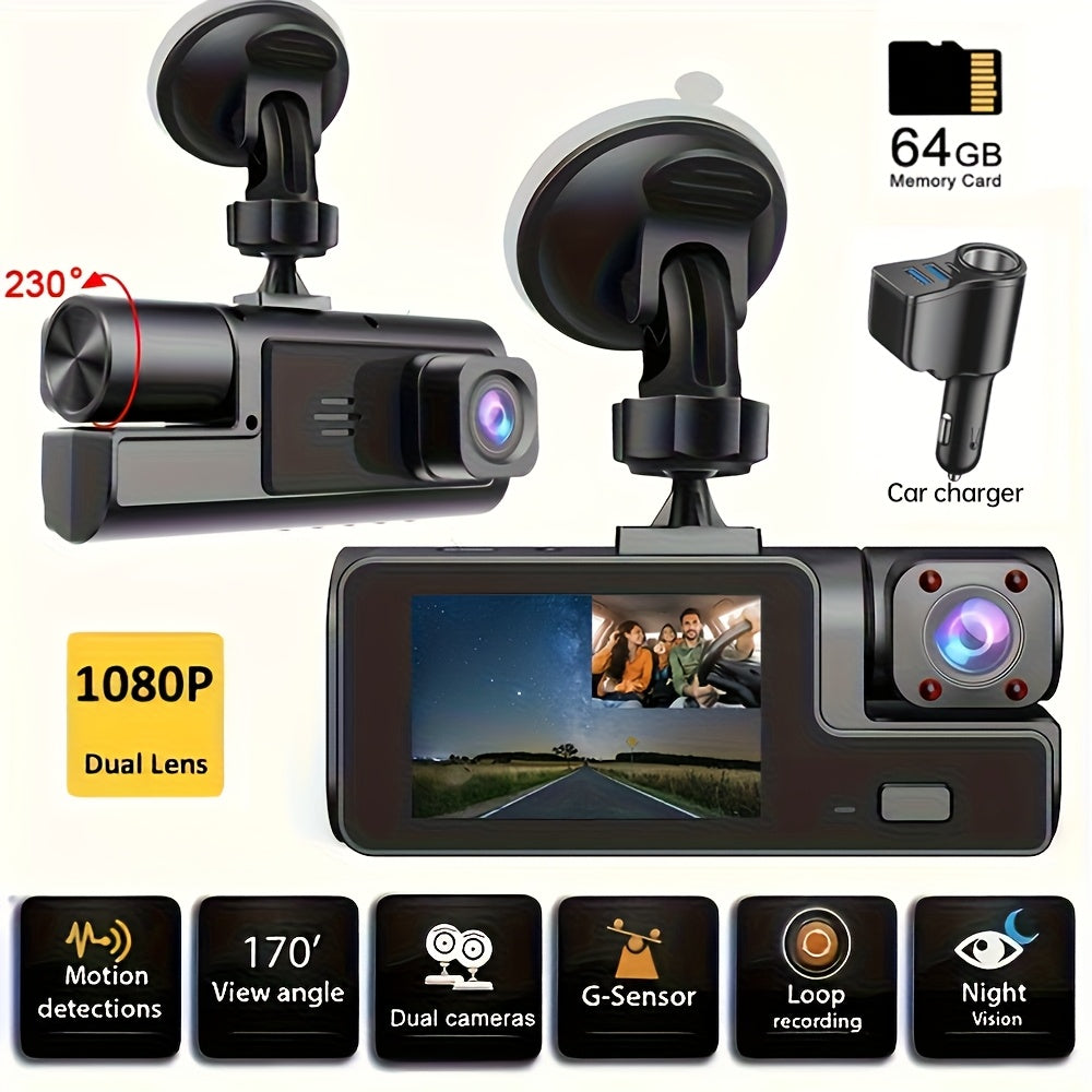 Dash Cam with Memory Card Included