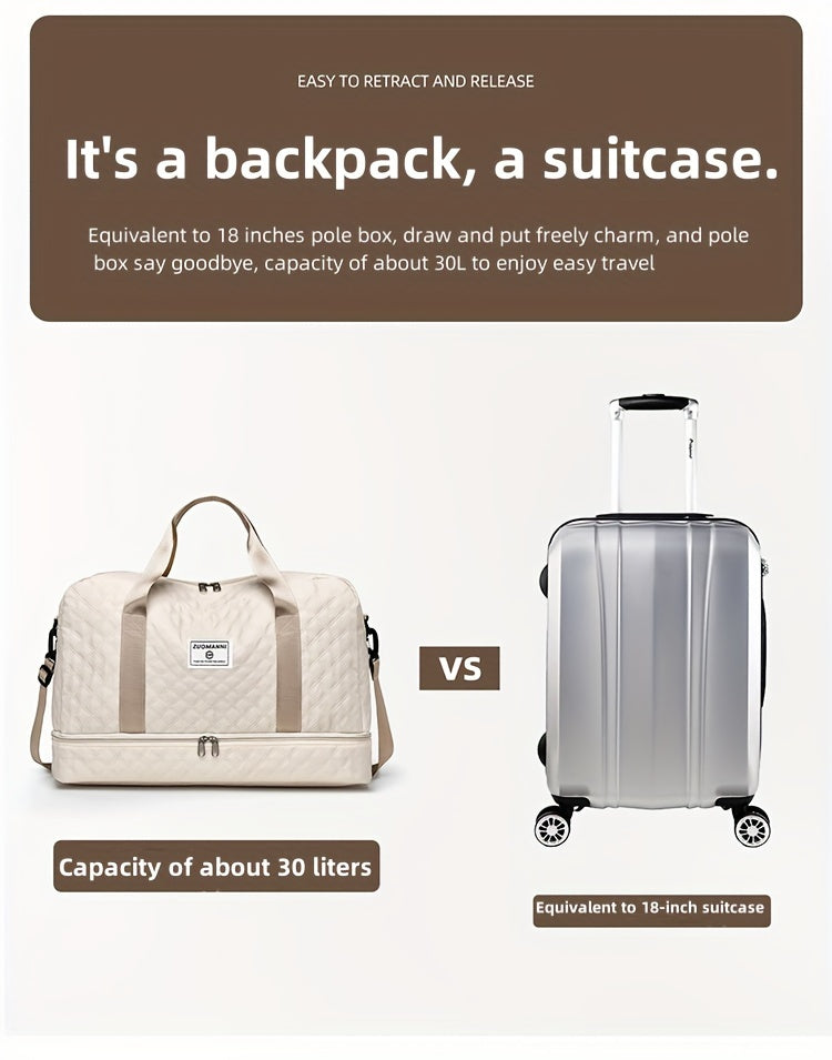 Zuomanni Large Capacity Women's Gym Bag