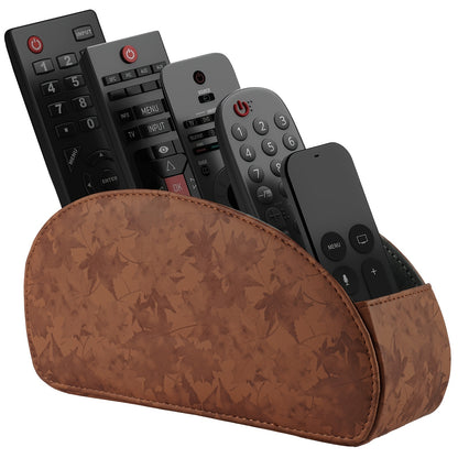 5-Tier Faux Leather Remote Control Holder