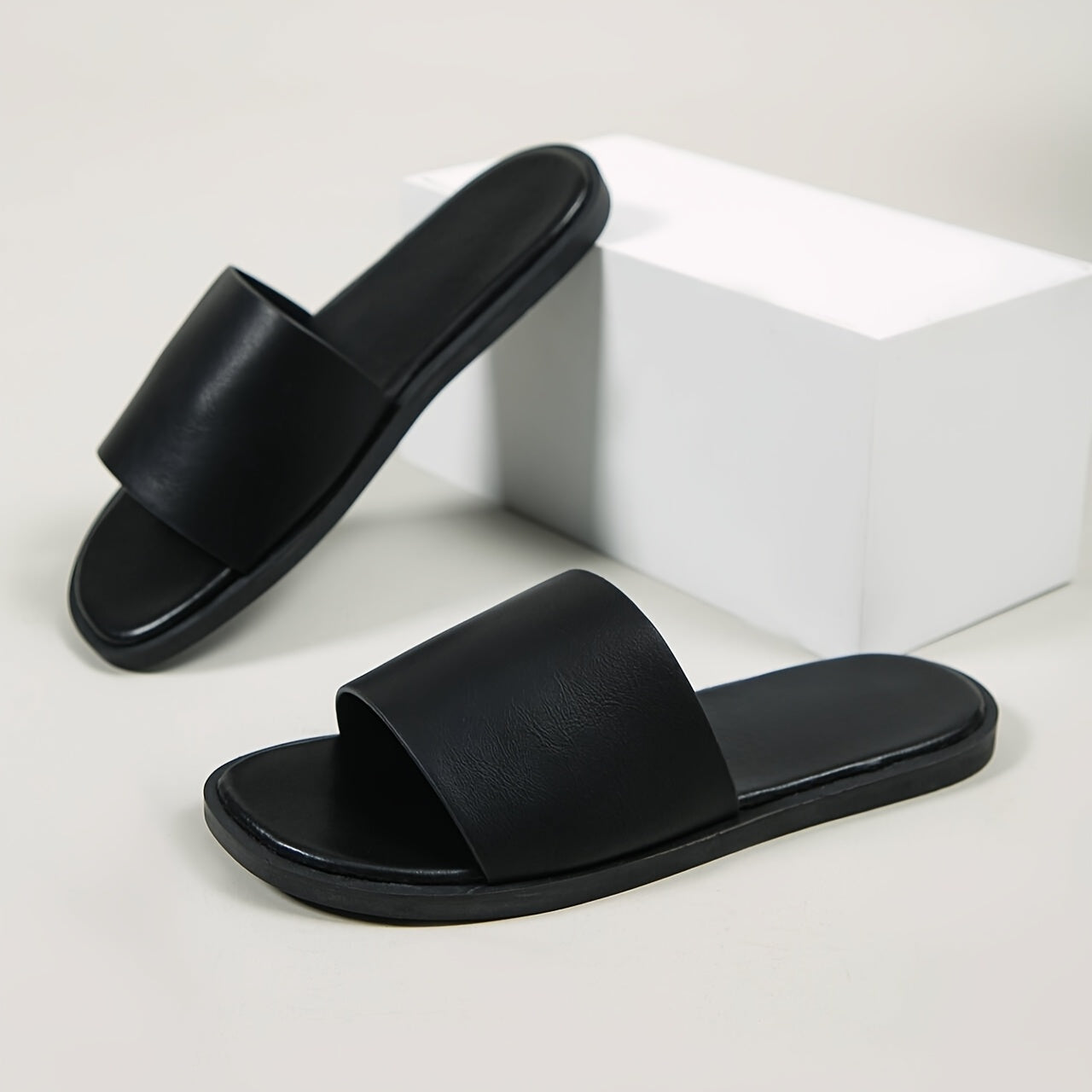 Women'S Summer Sandals - Lightweight Open-Toe Slip-On Beach Slippers