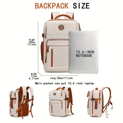 15.6" Laptop Travel Backpack with Shoe Compartment