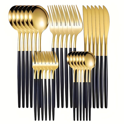 30pcs of elegant Golden stainless steel knife