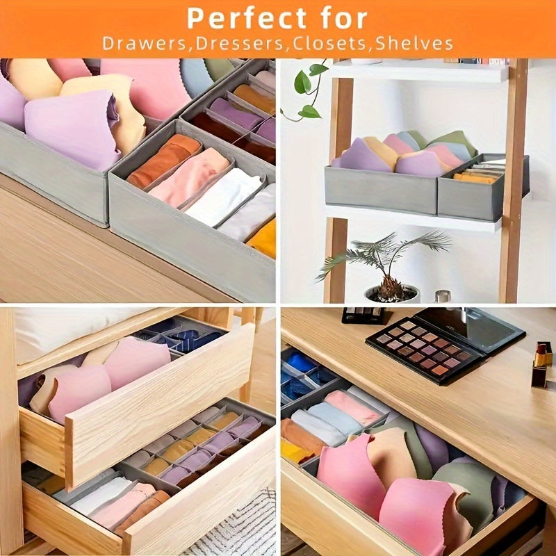 4pcs Underwear & Bras Organizer Storage Boxes