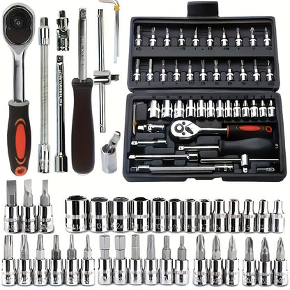 216/46pcs Mechanical Tool Socket Set
