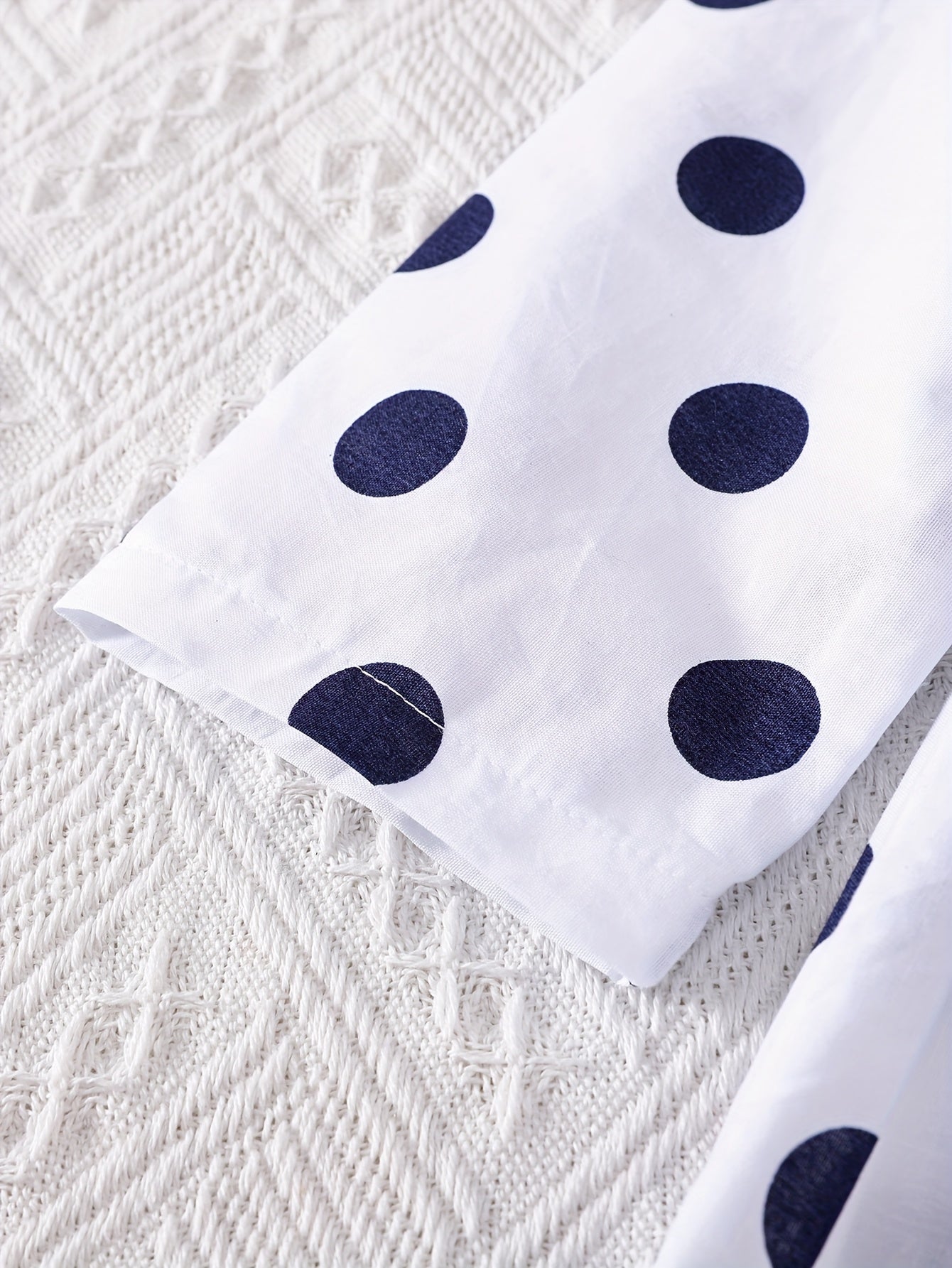 Girls' Bohemian Polka Dot Sleeveless Dress