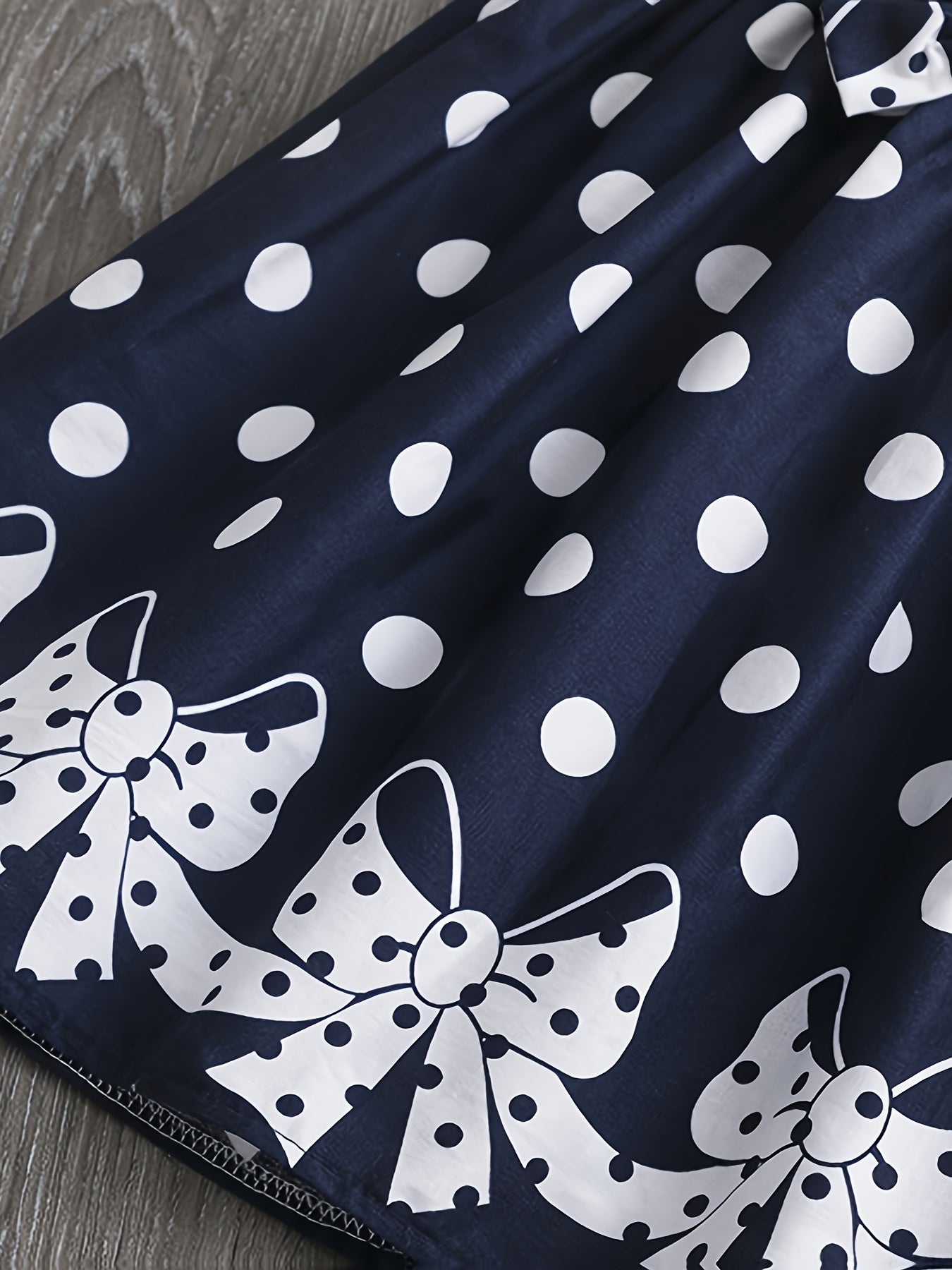 Girls' Bohemian Polka Dot Sleeveless Dress