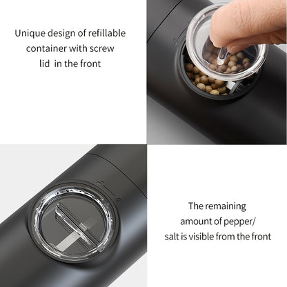 MORE TASTE Electric Salt and Pepper Grinder