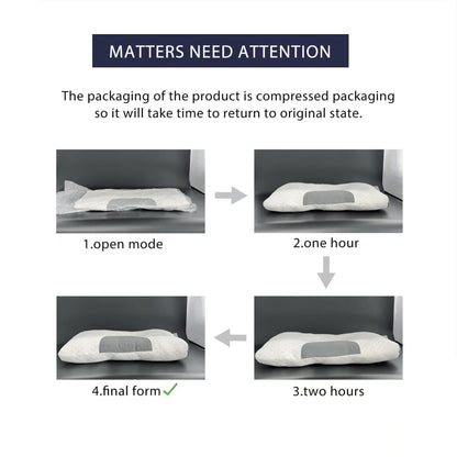 1pc Neck Pillow with Quilted Design - Soft