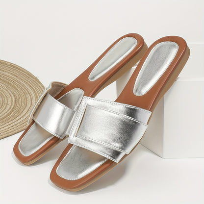 Women'S Slip-On Mules - Slip-Resistant TPR Sole & Cushioned Insole