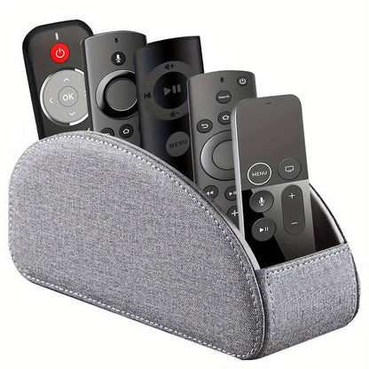 PU Leather Remote Control Holder with 5 Compartments