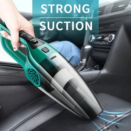 Car Vacuum Cleaner with Strong Suction, Compact Handheld Design for 12V Vehicle Interior Cleaning, Pet Hair Removal, and Carpet Care, Without Battery