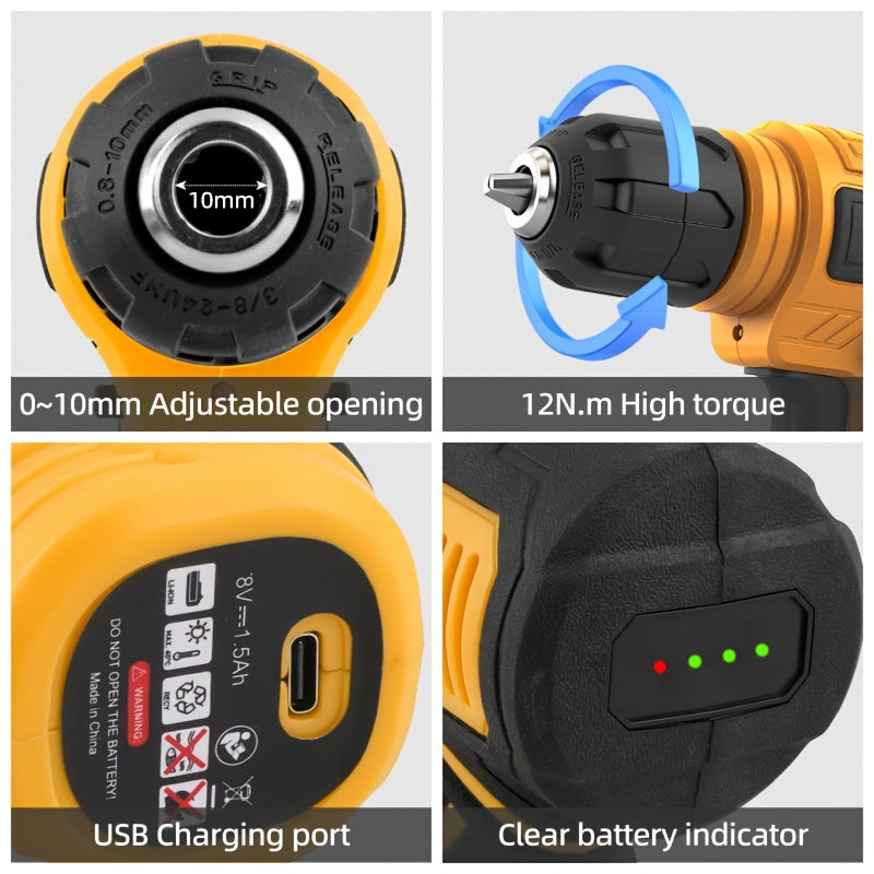 Hi-Spec Electric Screwdriver Bit Set with Drill Accessories