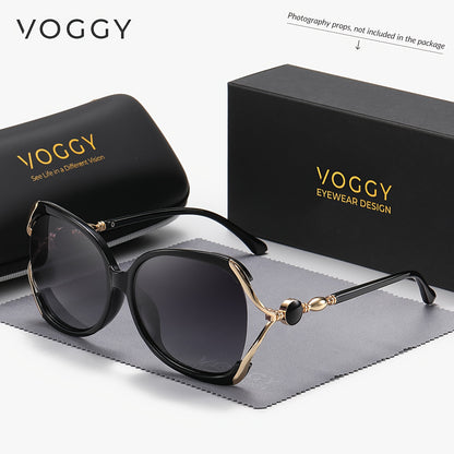 VOGGY fashionable and simple oversize large lens Polarized Fashion Glasses
