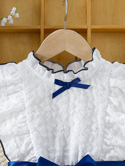 1pc Girls' Sleeveless Summer Dress