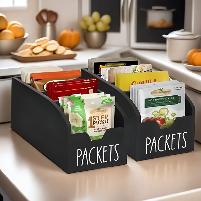 Wooden Two-Piece Seasoning Packet Organizer