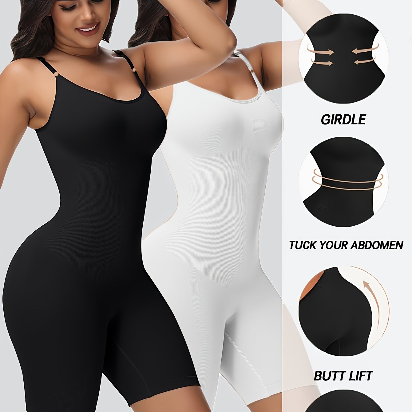 Two-Piece Bodysuit for Women, Sexy And Backless Shaping Underwear