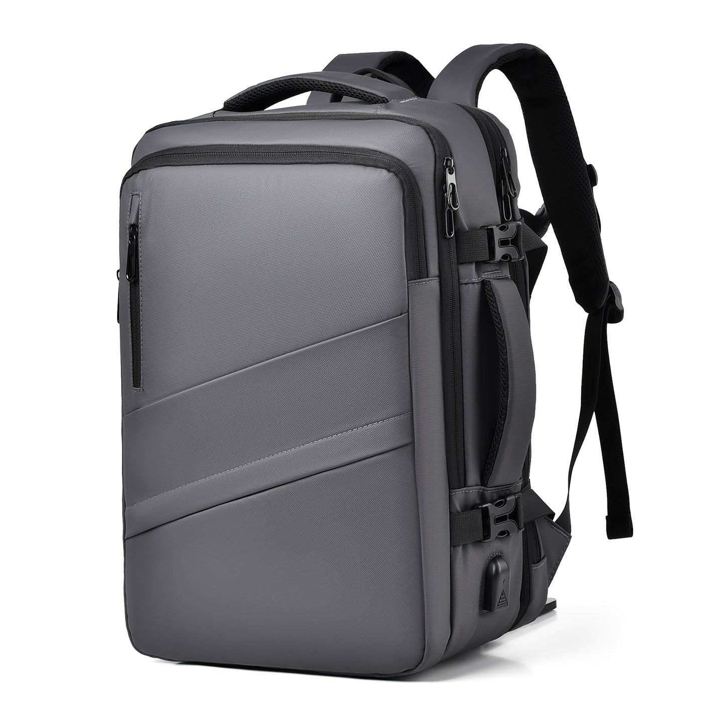 Expandable Travel Backpack with USB Charging Port