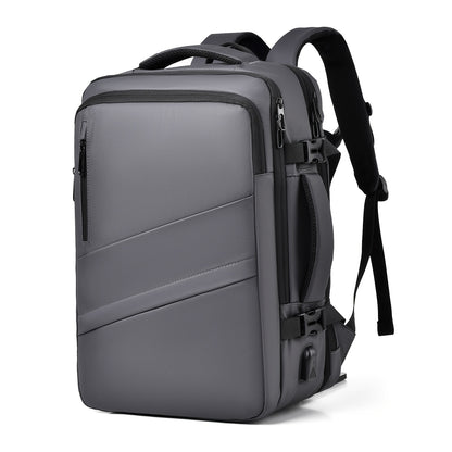 Expandable Travel Backpack with USB Charging Port