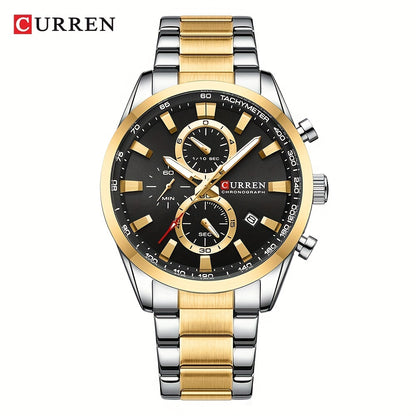 CURREN Men'S Business with Stainless Steel Strap