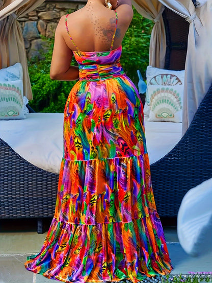 Casual Cut Out Maxi Dress For Spring & Summer