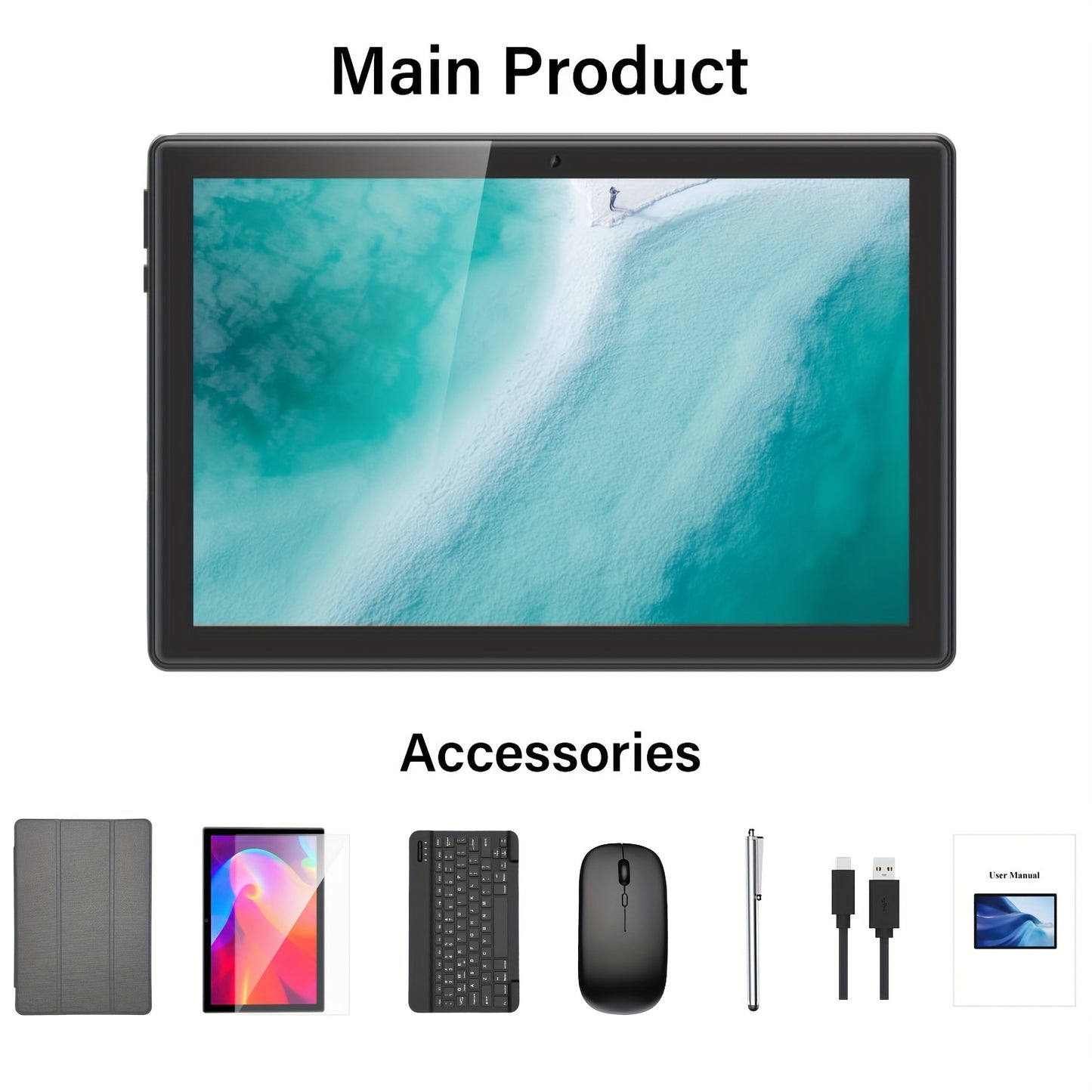 10 inch Android tablet, 8GB