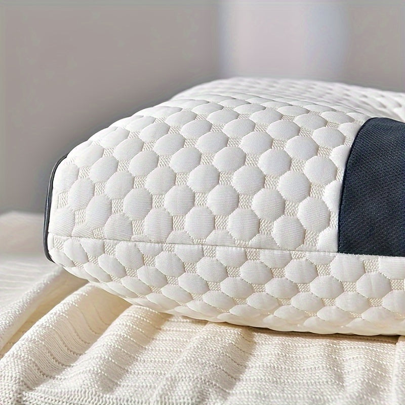 1pc Neck Pillow with Quilted Design - Soft
