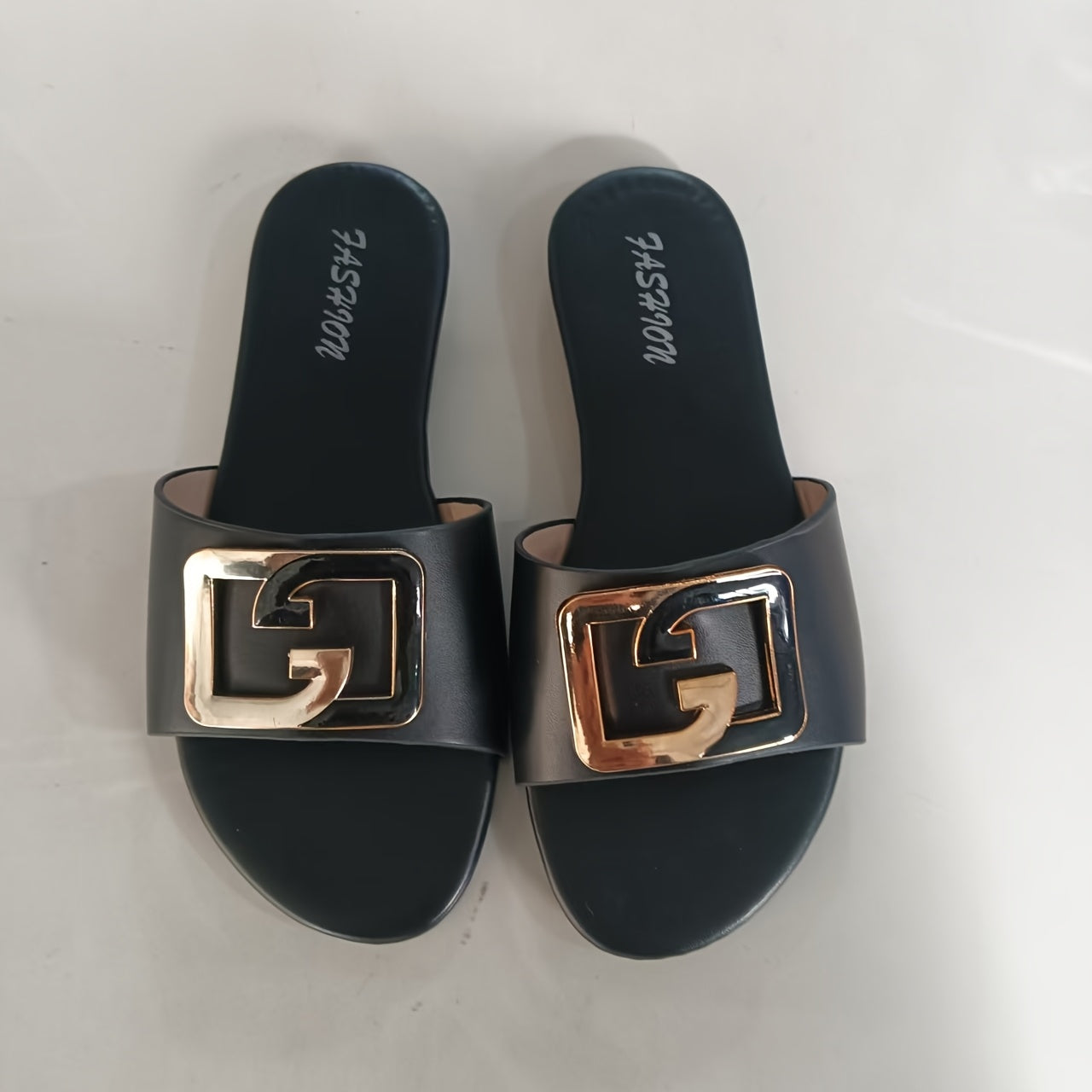 Stylish And Comfortable Women'S Color-Blocked Slip-On Sandals