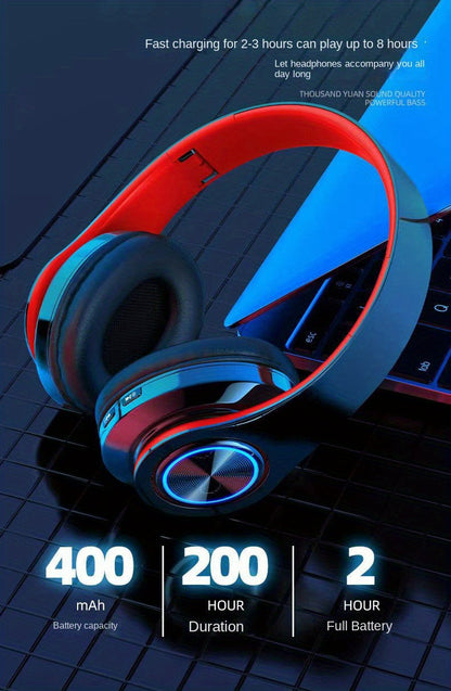 B39 Light Emitting Wireless Headphones