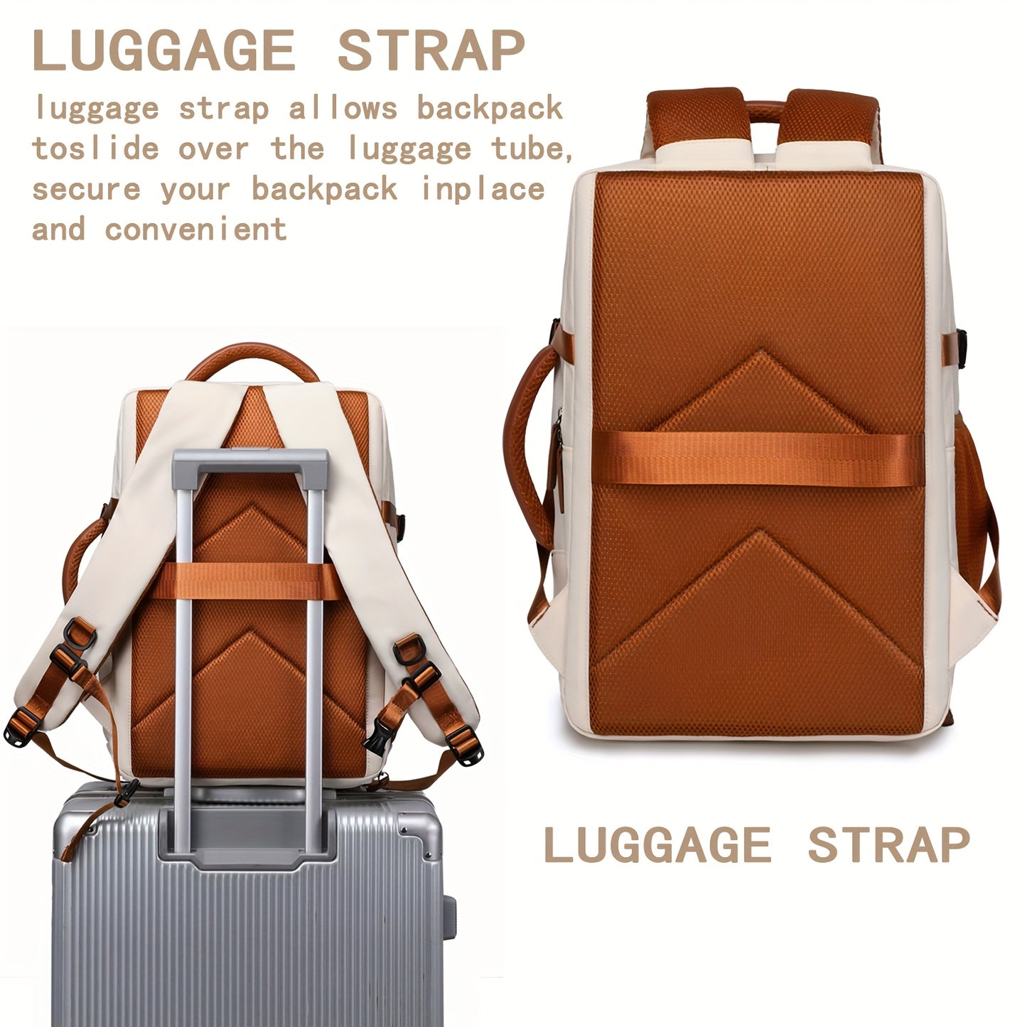 Airline-Approved 15.6-Inch Laptop Backpack, Travel Backpack