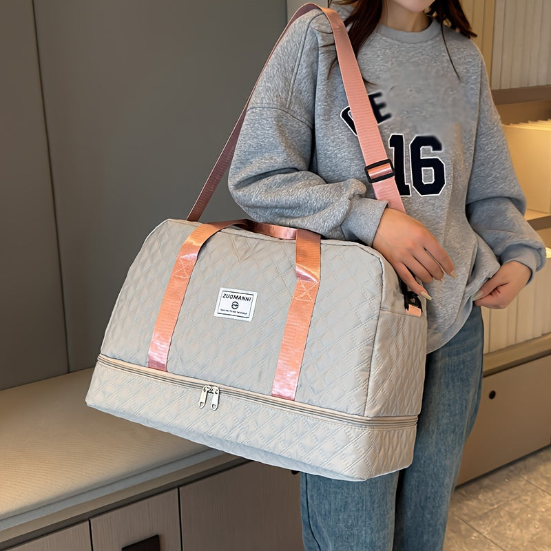 1pc Casual Polyester Travel Duffel Bag