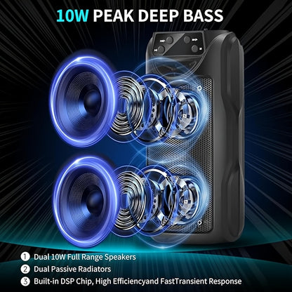 Double Speaker Stereo Outdoor Wireless Speaker