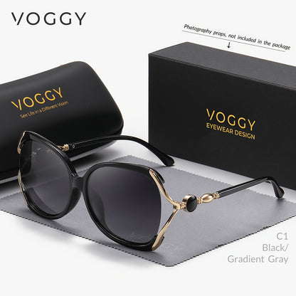 VOGGY fashionable and simple oversize large lens Polarized Fashion Glasses