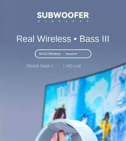 39 Luminous Wireless Headphones with Plug-in