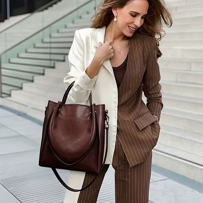 Women'S Genuine Leather Tote & Crossbody