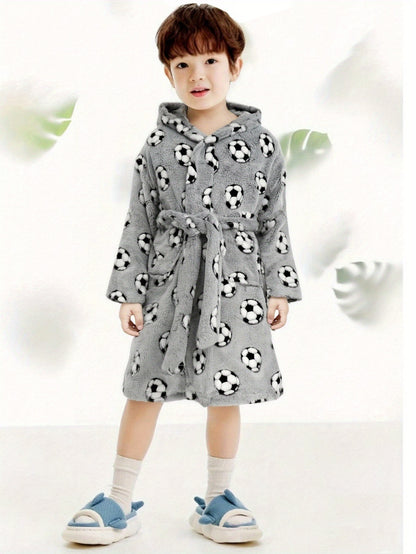 New Football Pattern Bathrobe