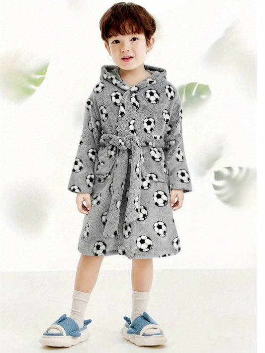 New Football Pattern Bathrobe