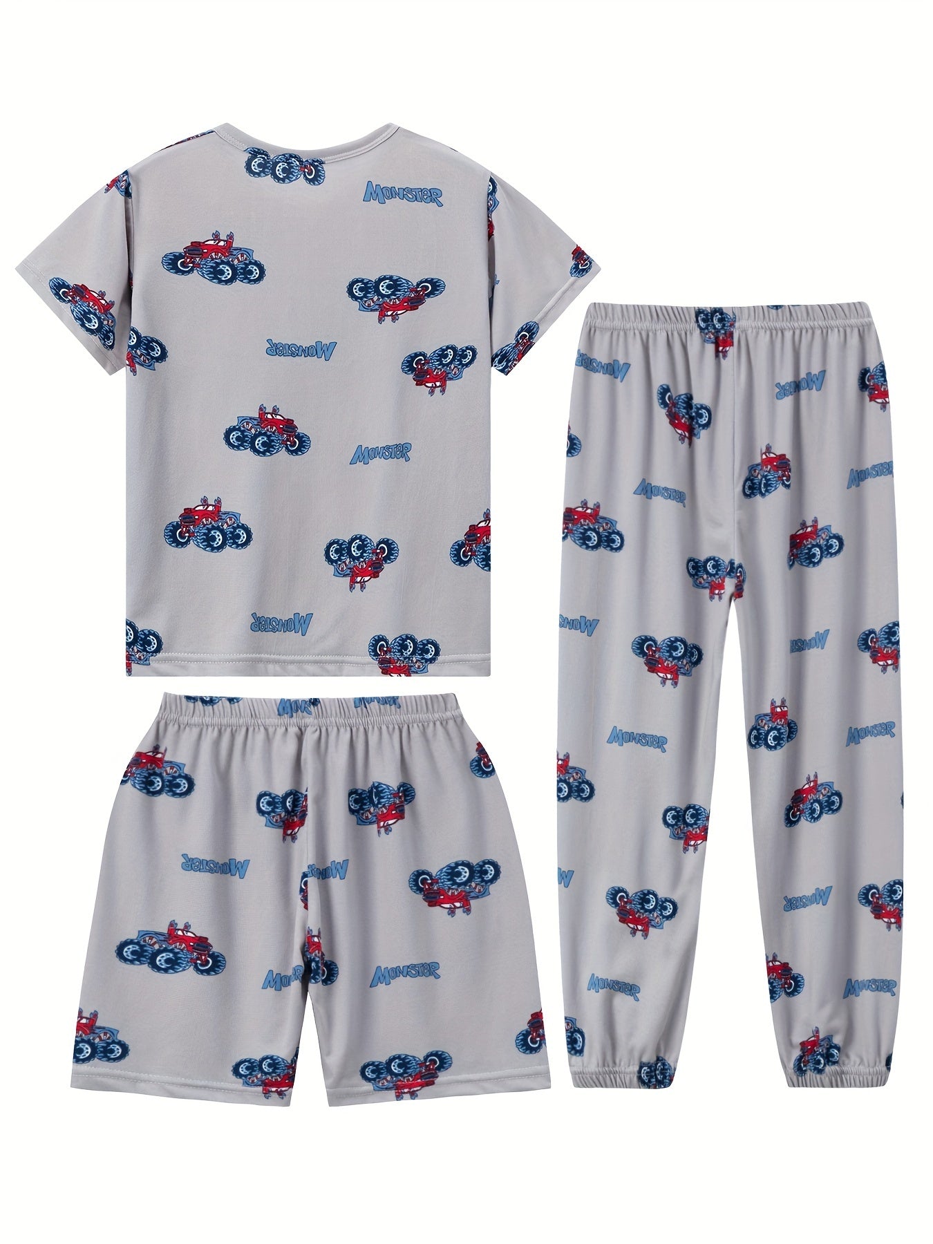 3pcs Summer Outfit for and: Unisex Loose-Fit