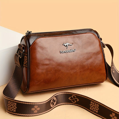 Solid Color Crossbody Shoulder Bag
