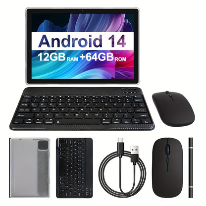 Tablet 10.1-inch Android 14 operating system