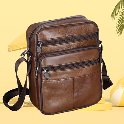 Men's Genuine Leather Crossbody Bag