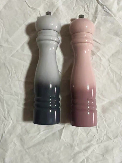 2pcs Pepper Grinder Set, Macaron Pink Gradient Design