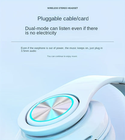 39 Luminous Wireless Headphones with Plug-in