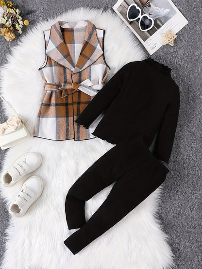 3PCS Girls Elegant Outfits