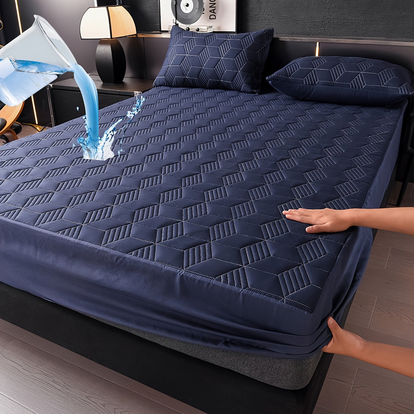 Heavy-Duty Mattress Protector Cover - Waterproof Bed Sheet with Pillowcase Compatibility